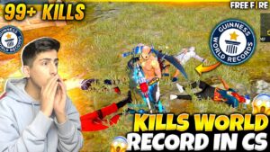 Kills World Record In Clash Squad Match 99+ Kills 😱😨- Garena Free Fire