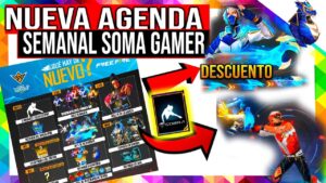 NUEVA AGENDA SEMANAL DE FREE FIRE PASE A 9 TRAJE EVO EN RULETA emote FLEXIONES CAJA FABULA DE FUTBOL