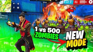 New Mode is OP! 😍 ZOMBIE HUNT Mode First Gameplay With Random Player - Garena Free Fire