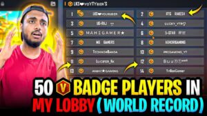 OFFICIAL V BADGE YOUTUBERS TOURNAMENT & GIVEAWAY 😱10 REDEEM CODES  - Garena Free Fire