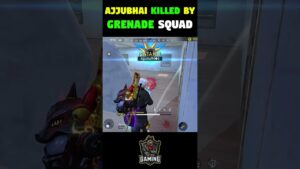 OMG!! GRENADE SQUAD KILL AJJUBHAI - SAD MOMENT - GARENA FREE FIRE #shorts