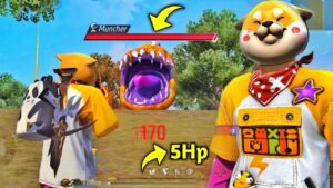 Only 5Hp😭 New "CHAOTIC PUPPY" Bundle Vs Free Fire Monster Amazing Fight :- Garena Free Fire
