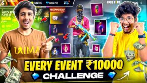 Challenging Tsg Jash For 10000₹🤑 | Every Event  Different Twisted Challenge 😱 - Garena Free Fire