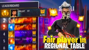 FAIR PLAYER IN REGIONAL TABLE  💪||  HARDWORK NEVER FAIL ✌ || GARENA FREE FIRE 🔥