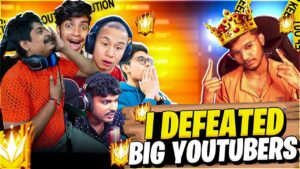 FINALLY!! I DEFEATED BIG YOUTUBERS 🤯 - GARENA FREEFIRE
