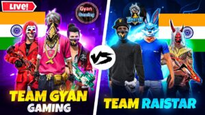 GYANGAMING vs RAISTAR & SNIPERLORD | Free Fire Live #RAISTAR #FREEFIRELIVE #GYANGAMING