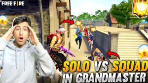 Grandmaster Lobby Solo Vs Squad ?😱🤣30 Kill Challenge - Garena Free Fire
