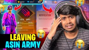Leaving Asin Army 🥲 Rip Free Fire Bye Bye - Garena Free Fire