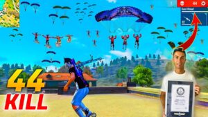 Most Kills in Free Fire History | 44 Kills Solo Vs Squad | The Guinness Record Free Fire