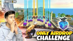 Only Airdrop Challenge On Factory Roof😱🤣- Garena Free Fire