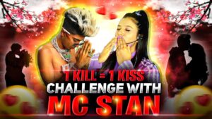 1 Kill ☠️ 1 Kiss 💋 Challenge With MC Stan 🤭 Funny  Gameplay 🙈😂 Garena Free Fire