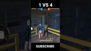 1 Vs4🥳 In Cs Ranked Best Moments Garena Free Fire #shorts
