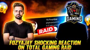 Fozyajay Shocking Reaction On Total Gaming Raid😲😲!! Garena Free Fire