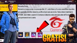 🔥 GARENA REGALA 500 DIAMANTES GRATIS FREE FIRE RECLAMA Por ELIMINAR PERSONAJE J BIEBER, K, CR7, ALOK