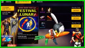 GARENA REGALA NUEVAS RECOMPENSAS EVENTO FESTIVAL LUNAR EN FREE FIRE 2023 RECLAMAR EMOTE BANDERA 2.0