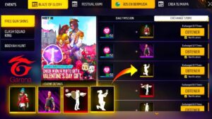 GARENA REGALA NUEVOS PREMIOS 🎁 EVENTO SAN VALENTÍN EN FREE FIRE 2023 EVENT VALENTINE'S DAY FREE FIRE
