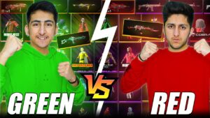 Green Vs Red Colour Battle🤣Who Will Win 4 Vs 4 Clash Squad - Garena Free Fire