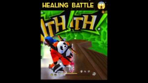 Healing battle booyah 🤯 wait for end 😱 - Garena free fire max #shorts