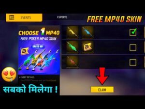 Indonesia Server Free Poker Mp40 Skin 😍 || Garena Free Fire