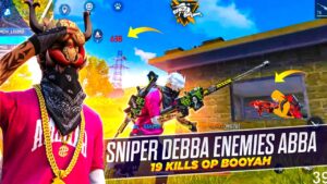 SNIPER DEBBA ENEMY ABBA -10000 DAMAGE 19-KILLS BOOYAH- Garena Free Fire - Free Fire Telugu