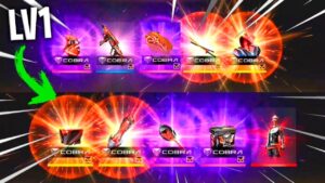 ALL COBRA ITENS 👉LEVEL 1 TO PRO 👈 🤑😲FREE FIRE 💎 10000 DIAMONDS 😱🔥 COBRA BUNDLE 🔥 MP40 EVO LV7