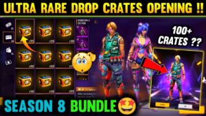 BOOYAH PASS ULTRA RARE CRATES OPENING 😱🤩| SEASON 8 EP BUNDLE | ULTRA RARE DROPS- GARENA FREE FIRE