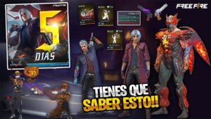 FECHA Y HORA DE LLEGADA NUEVA COLABORACION FREE FIRE X DEVIL MAY CRY 5 (MEGA EVENTO) FREE FIRE
