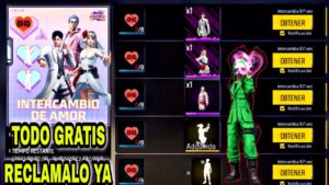 GARENA FREE FIRE está regalando el emote de la rosa y el emote del corazón