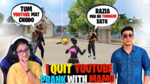 I Quit YOUTUBE🥺 Best EMOTIONAL Prank On Rahul MAMU 😂- Garena Free Fire @RAHULGAMING920