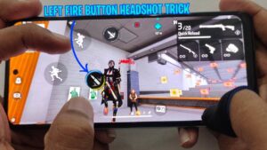 LEFT FIRE BUTTON HEADSHOT TRICK GARENA FREE FIRE [ FREE FIRE HIGHLIGHTS ]