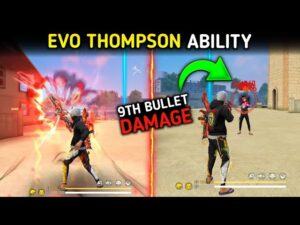 NEW EVO THOMPSON SKIN ABILITY TEST | 9TH BULLET EXTRA DAMAGE 🤯 GARENA FREE FIRE