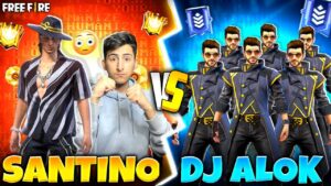 Santino Vs Dj Alok Character Battle😍🤣1 vs 6 who Will Win ? - Garena Free Fire