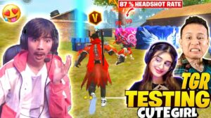 Testing New Legend cute girl 1 vs 2 on live🔥 || To Join tgr tonde gamer Guild 😳 - Garena Free Fire