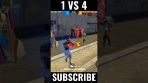 1 VS 4 🤯 IMPOSSIBLE CLUTCH WITH M1887 - GARENA FREE FIRE #shorts