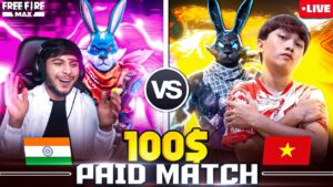 200$ PAID MATCH 😨 NG 🇮🇳 VS WORLD CHAMPION TEAM 🇻🇳 👿😇  #nonstopgaming - FREE FIRE LIVE