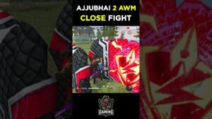 AJJUBHAI 2 AWM OP CLOSE FIGHT | GARENA FREE FIRE #shorts