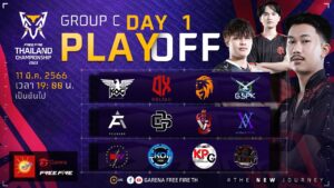 🔴ᴸᶦᵛᵉ [Day 1] [Playoff Group C] Free Fire Thailand Championship 2023
