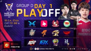🔴ᴸᶦᵛᵉ [Day 1] [Playoff Group D] Free Fire Thailand Championship 2023