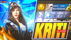 FREE FIRE LIVE GAMEPLAY WITH 💖KRITI LIVE💖  TEAMCODE  !🔥 #nonstopgaming #garenafreefire  #kritilive
