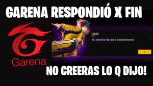 Garena RESPONDE sobre el Desbaneo de Cuentas free fire latam Nuevo evento m82b de la suerte