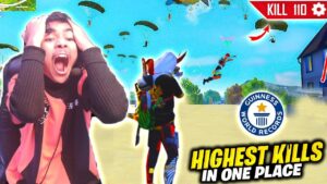 HIGHEST KILL IN ONE PLACE CLOCK TOWER😱 LAST ZONE SOLO VS SQUAD - GARENA FREE FIRE