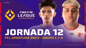 ¡Jornada 12 de la #FreeFireLeague 2023! 🤩 | Grupos C y A - Apertura