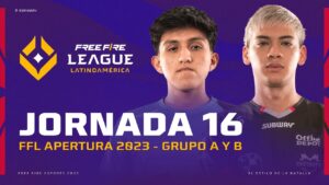 ¡Jornada 16 de la #FreeFireLeague 2023! 🔥 | Grupos A y B - Apertura