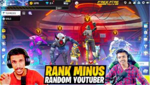 RANDOM YOUTUBER FROM 1 LEVEL ID😂😂 Garena Free Fire