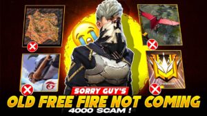 SORRY GUY'S 🙏 OLD FREEFIRE NOT COMING 😭 || GARENA FREEFIRE 🔥