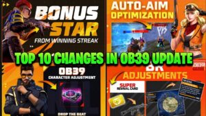TOP 10 CHANGES IN FREE FIRE AFTER OB39 UPDATE | GARENA FREE FIRE MAX OB39 UPDATE FULL DETAILS