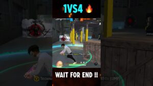 Wait For End 🤣 - 1 Vs 4 Jod Or Wot ?? 😱🔥 Garena Free Fire !! #shorts #freefireshorts