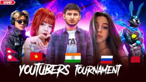 YOUTUBERS INTERNATIONAL TOURNAMENT DAY-4 INDIA, VN, RUSSIA & NP  #nonstopgaming - FREE FIRE LIVE