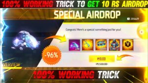 100% Working Trick To Get 10 Rs Airdrop 😱🔥 || Garena Free Fire