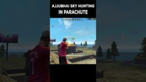 AJJUBHAI SKY HUNTING IN PARACHUTE | GARENA FREE FIRE #shorts
